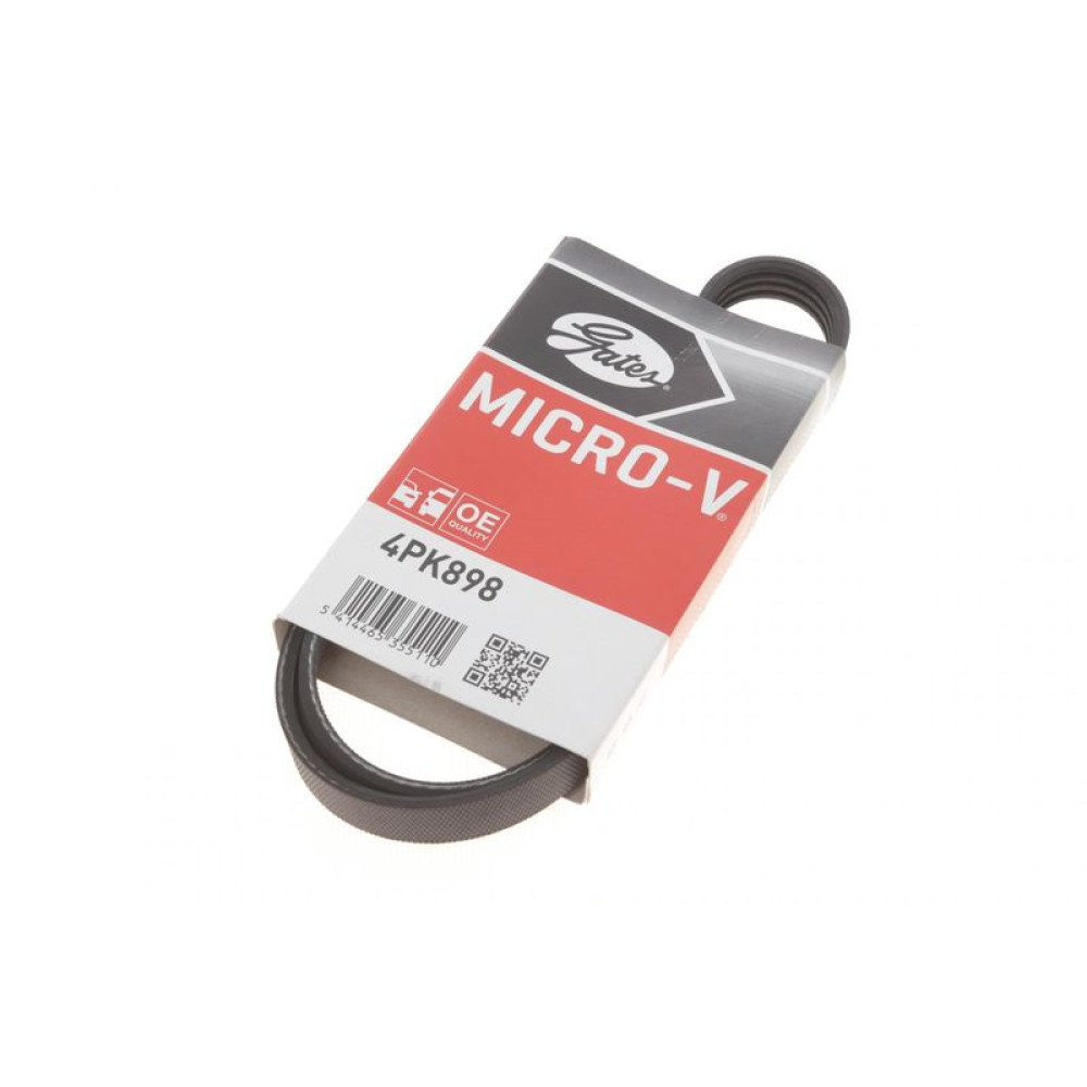 Ремень генератора Peugeot Expert 1.6 96-00/Hyundai Accent 1.3/1.5 94-05 4PK898 4PK898 GATES