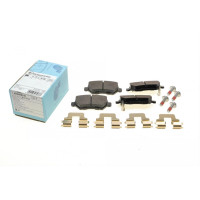 Колодки тормозные задние Opel Combo 01- с комплектом планок опоры прижимных ADG042116 BLUE PRINT