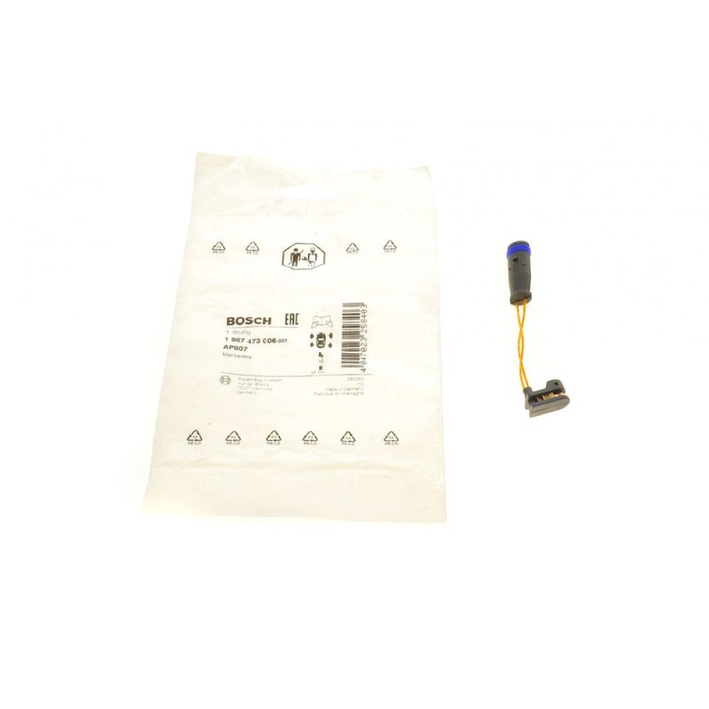 Датчик зносу гальмівних колодок Mercedes Sprinter/VW Crafter 06- L=95mm - 1 987 473 006 BOSCH