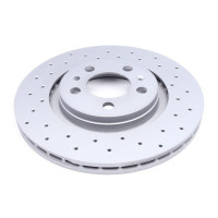 Диск тормозной передний Skoda Octavia/VW Golf IV 97-280x22 с покрытием с отверстием вент - 100.1234.52 ZIMMERMANN