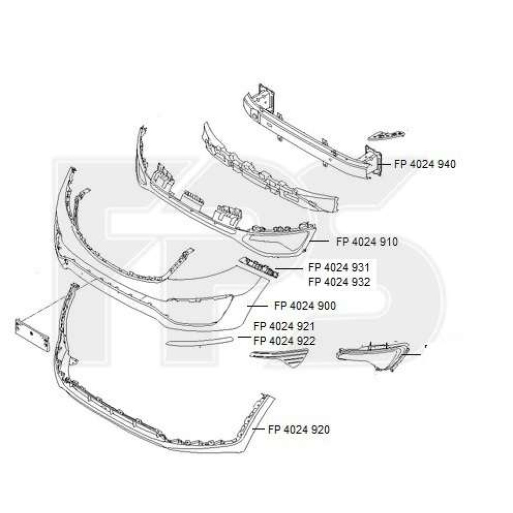 Купить недорого Бампер передний верх Kia Sportage 10-15